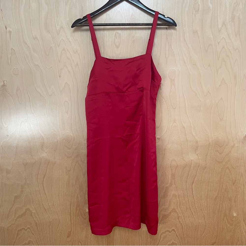 Urban Outfitters - Red Satin Slip Mini Dress - Size XS